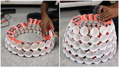 ساخت فانوس کاغذی برای اتاق : ایده ای خلاقانه با لیوان کاغذی