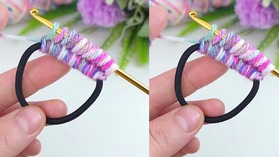 آموزش قلاب بافی مینیمال تونسی برای بند کیف و هدبند