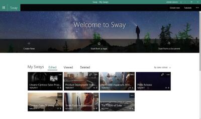 مایکروسافت نرم‌افزار Sway دسکتاپ را برای همیشه حذف می‌کند
