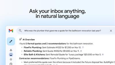 جیمیل با تمرکز گسترده بر هوش مصنوعی جمنای بازطراحی می‌شود