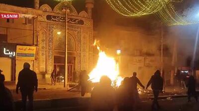 گوشه‌ای از وحشی‌گری اغتشاش‌گران مسلح در گلستان