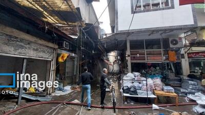 تخریب و آتش سوزی اماکن عمومی رشت