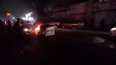 صحنه‌هایی از ایجاد التهاب و اغتشاش در خیابان‌های تهران