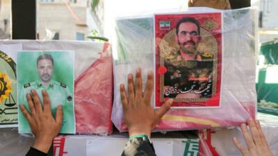 فیلم/ گزارش ایرنا از مراسم تشییع شهدای امنیت