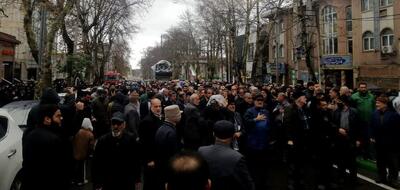 تشییع پیکر شهید مدافع امنیت و جهاد تبیین در گرگان