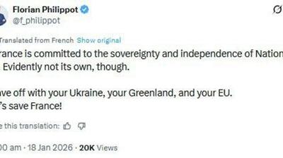 سیاستمدار فرانسوی خطاب به مکرون: «ما را از اوکراین خود بی‌نیاز کنید - بیایید فرانسه را نجات دهیم!»