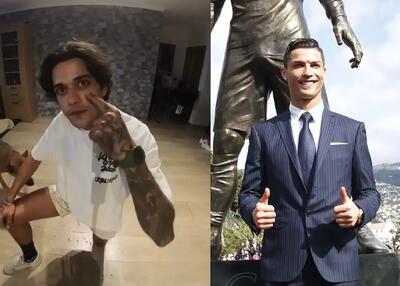 دستگیری مردی که مجمسه رونالدو را آتش زد