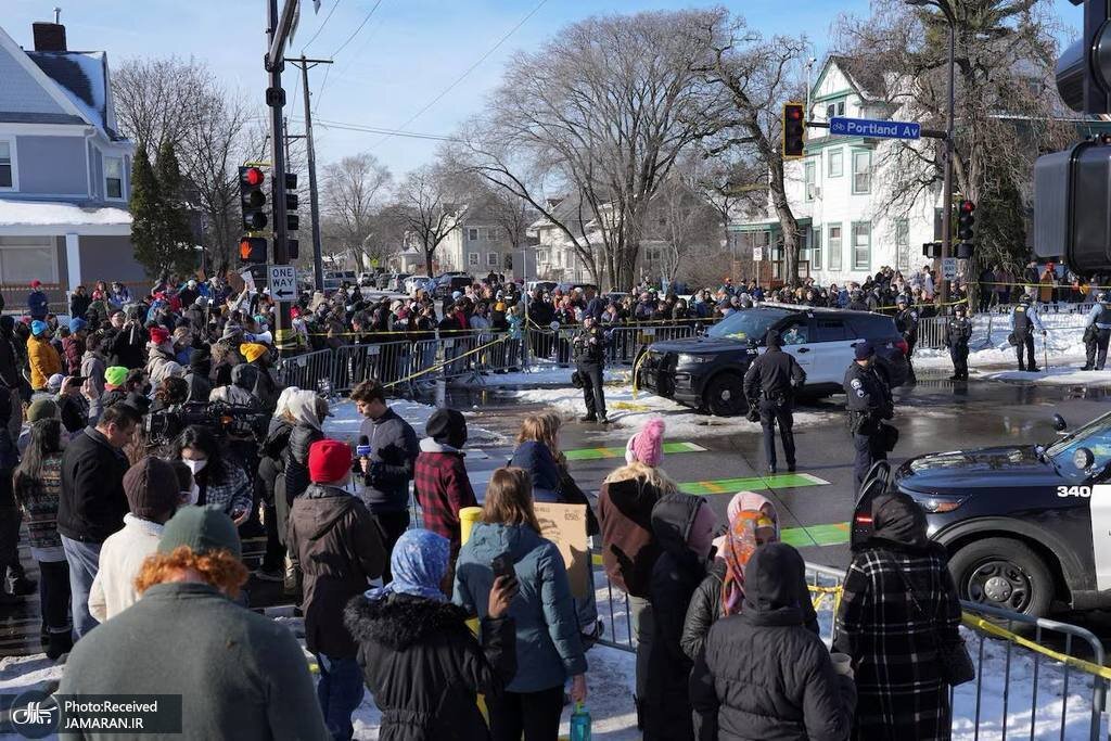 اعتراضات در آمریکا پس از قتل مادر آمریکایی توسط ماموران امنیتی